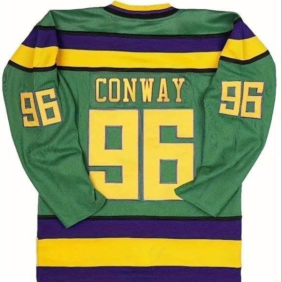 Men’s “Mighty Ducks” Inspired CHARLIE CONWAY Hockey Jersey - Size XL - NWOT - Picture 2 of 9